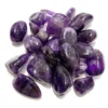 Pierres d'améthyste naturelle polies aux teintes violettes intenses