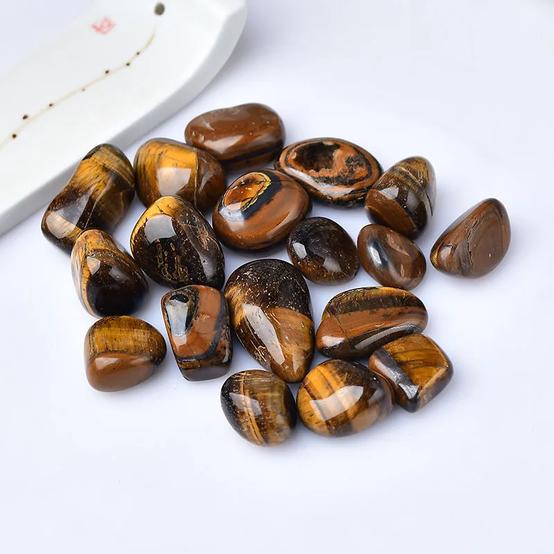 pierres-roulees-oeil-de-tigre-naturel-deco Pierres roulées en œil de tigre naturel, cristaux énergétiques pour protection et bien-être