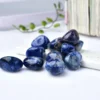 Pierres roulées en sodalite bleue naturelle, cristaux énergétiques pour méditation et décoration intérieure