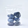 Pierres roulées en sodalite bleue naturelle dans un sachet transparent, cristaux pour méditation et décoration