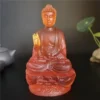 Statue Bouddha en résine colorée, posture méditative, décoration Feng Shui pour une ambiance zen et spirituelle