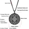 talisman-sri-yantra-personnalisable-acier-argente-oeil-de-shiva. Pendentif Talisman Sri Yantra en acier inoxydable argenté avec face personnalisable pour un message personnel.